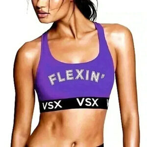 Victoria Secret VSX Sports‎ Bra Large Flexin' Purple Sport Bra